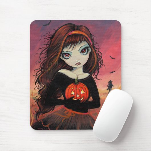 Herbstfeuer Halloween Mousepad (Mit Mouse)