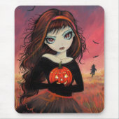 Herbstfeuer Halloween Mousepad (Vorne)