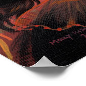 Herbstfeuer Halloween Poster Print (Ecke)