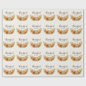 Herbstfeuer - Herbst Erntedank Geschenkpapier (Flach)