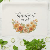 Herbstfeuer - Herbst Erntedank Geschirrtuch (Gefaltet)