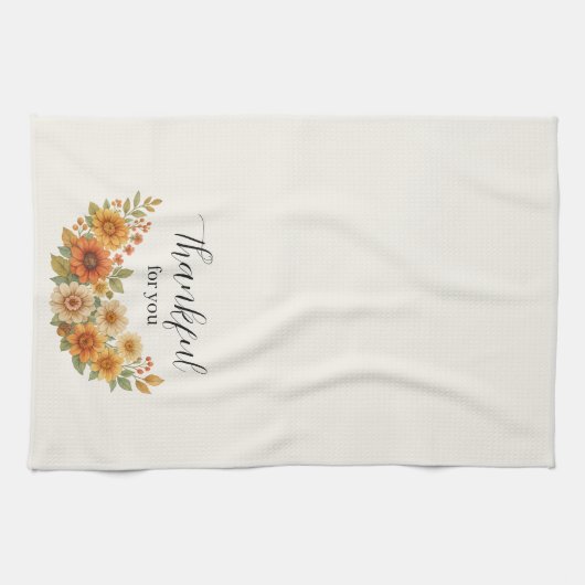 Herbstfeuer - Herbst Erntedank Geschirrtuch (Horizontal)