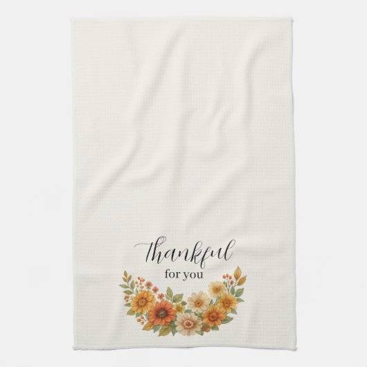 Herbstfeuer - Herbst Erntedank Geschirrtuch (Vertikal)