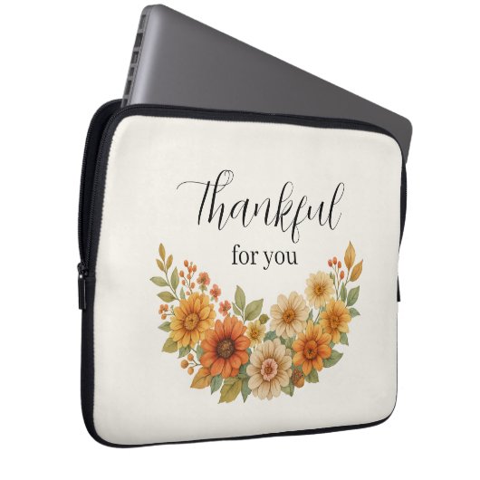 Herbstfeuer - Herbst Erntedank Laptopschutzhülle (Vorne Rechts)