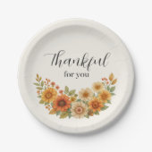 Herbstfeuer - Herbst Erntedank Pappteller (Vorderseite)