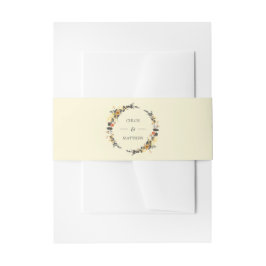 Herbstfeuer | Moderne Hochzeit nach Maß Einladungsbanderole