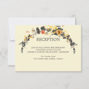 Herbstfeuer   Moderne HochzeitsEMPFEHLUNG Einladung