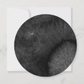 Herbstfeuer | Moderne Hochzeitsrunde Einladung (Rückseite)