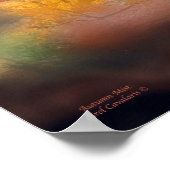 Herbstfeuer-Poster/Print Poster (Ecke)