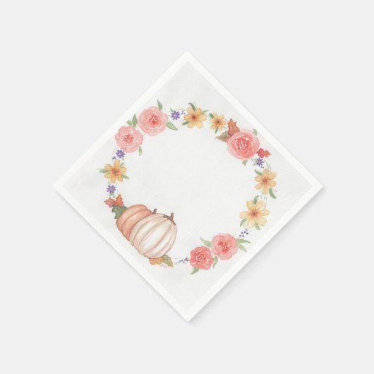 Herbstfeuer Serviette (Ecke)