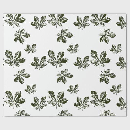 Herbstfingerabdruck Geschenkpapier (Flach)