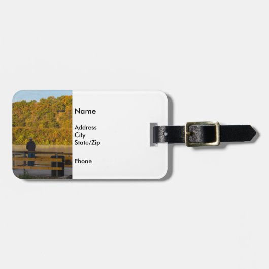 Herbstfischen Springfield Gepäckanhänger (Vorderseite horizontal)