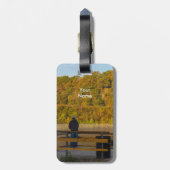 Herbstfischen Springfield Gepäckanhänger (Rückseite vertikal)