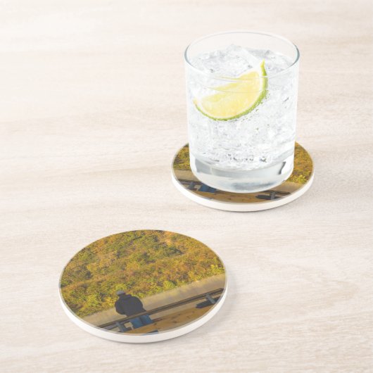 Herbstfischen Springfield Getränkeuntersetzer (Seite)