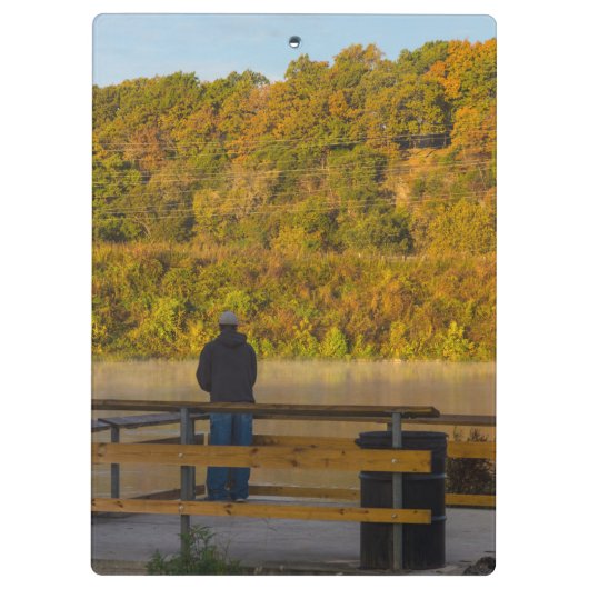 Herbstfischen Springfield Klemmbrett (Rückseite)