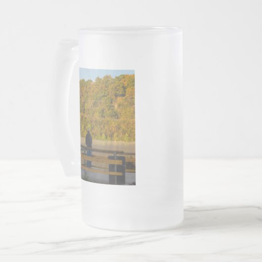 Herbstfischen Springfield Mattglas Bierglas (Vorderseite Links)