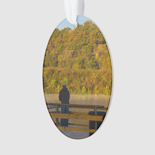 Herbstfischen Springfield Ornament (Vorderseite)