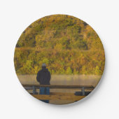 Herbstfischen Springfield Pappteller (Vorderseite)