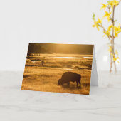 Herbstfischerei Karte (Gelbe Blume)