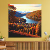 Herbstfläche Aussicht Landschaft 4 Leinwanddruck (Insitu (Wohnzimmer))