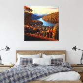 Herbstfläche Aussicht Landschaft 4 Leinwanddruck (Insitu (Schlafzimmer))