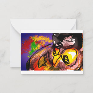 Herbstfliege Mitteilungskarte