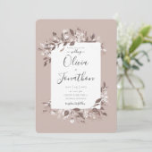 Herbstflora Einladung (Stehend Vorderseite)