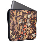 Herbstflora: Vintages nahtloses Muster Laptopschutzhülle (Vorne Rechts)