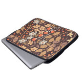 Herbstflora: Vintages nahtloses Muster Laptopschutzhülle (Vorne Knopf)