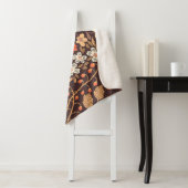 Herbstflora: Vintages nahtloses Muster Sherpadecke (Beispiel)