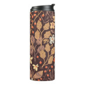 Herbstflora: Vintages nahtloses Muster Thermosbecher (Nach links gedreht)