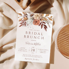 Herbstfloral Boho Fall Foliage Bridal Brunch Einladung