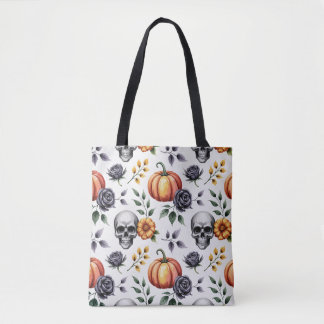 Herbstfloral Halloween Totbeutel Tasche