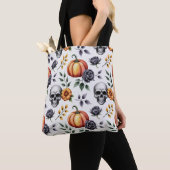 Herbstfloral Halloween Totbeutel Tasche (Von Nahem)