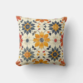 Herbstfloral Tile Kissen