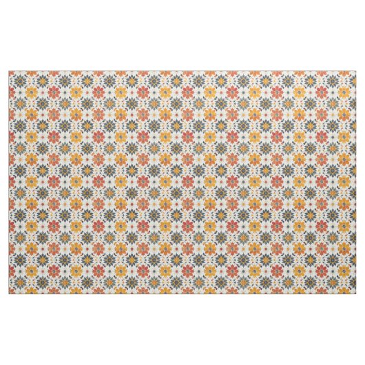 Herbstfloral Tile Stoff (Yard (91,4 cm))