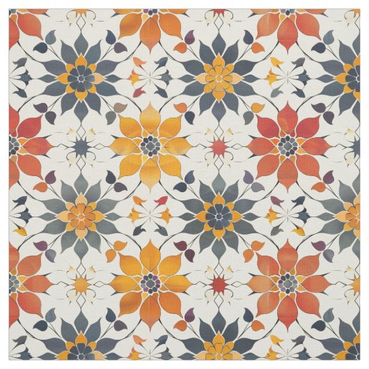 Herbstfloral Tile Stoff (Muster)