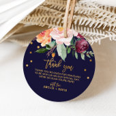 Herbstfloralbedankt euch herzlich bei der Begrüßun Geschenkanhänger