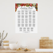Herbstflorale 24 Tabelle Hochzeitstabelle Poster (Küche)