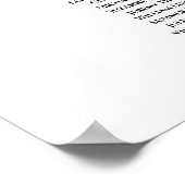 Herbstflorale 24 Tabelle Hochzeitstabelle Poster (Ecke)