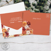 Herbstflorale Alles in einer Hochzeit Einladung