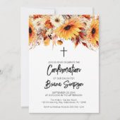 Herbstflorale Bestätigung Einladung (Vorderseite)