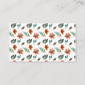 Herbstflorale Bücher für Kinder Begleitkarte (Rückseite)