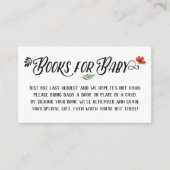 Herbstflorale Bücher für Kinder Begleitkarte (Vorderseite)