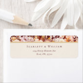 Herbstflorale Burgund Hochzeitsstimmung Rücksendea (Insitu)