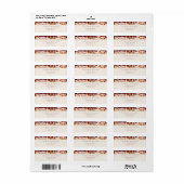 Herbstflorale Burgund Hochzeitsstimmung Rücksendea (Vorne)