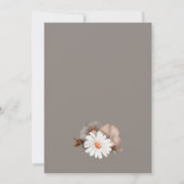 Herbstflorale Engagement Einladung (Rückseite)