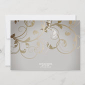 Herbstflorale Erntedank Einladung (Rückseite)