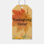 Herbstflorale Erntedank Geschenkanhänger (Vorderseite)