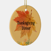 Herbstflorale Erntedank Keramik Ornament (Rechts)